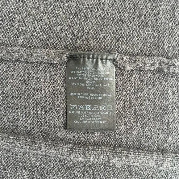 Rosie Neim Gray Ribbed Knit Women's Top Size XS (#2058) - Picture 6 of 6